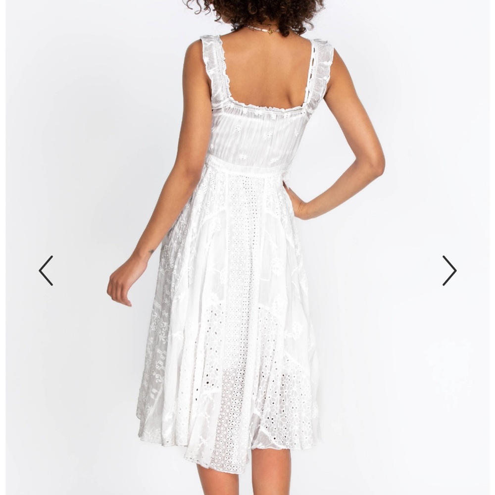 NWT Johnny Was white Siren eyelet lace dress size XL - Picture 5 of 8